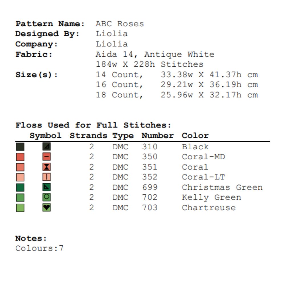 Floral Alphabet Cross Stitch Pattern | Complete A-Z & Numbers | Instant Download PDF