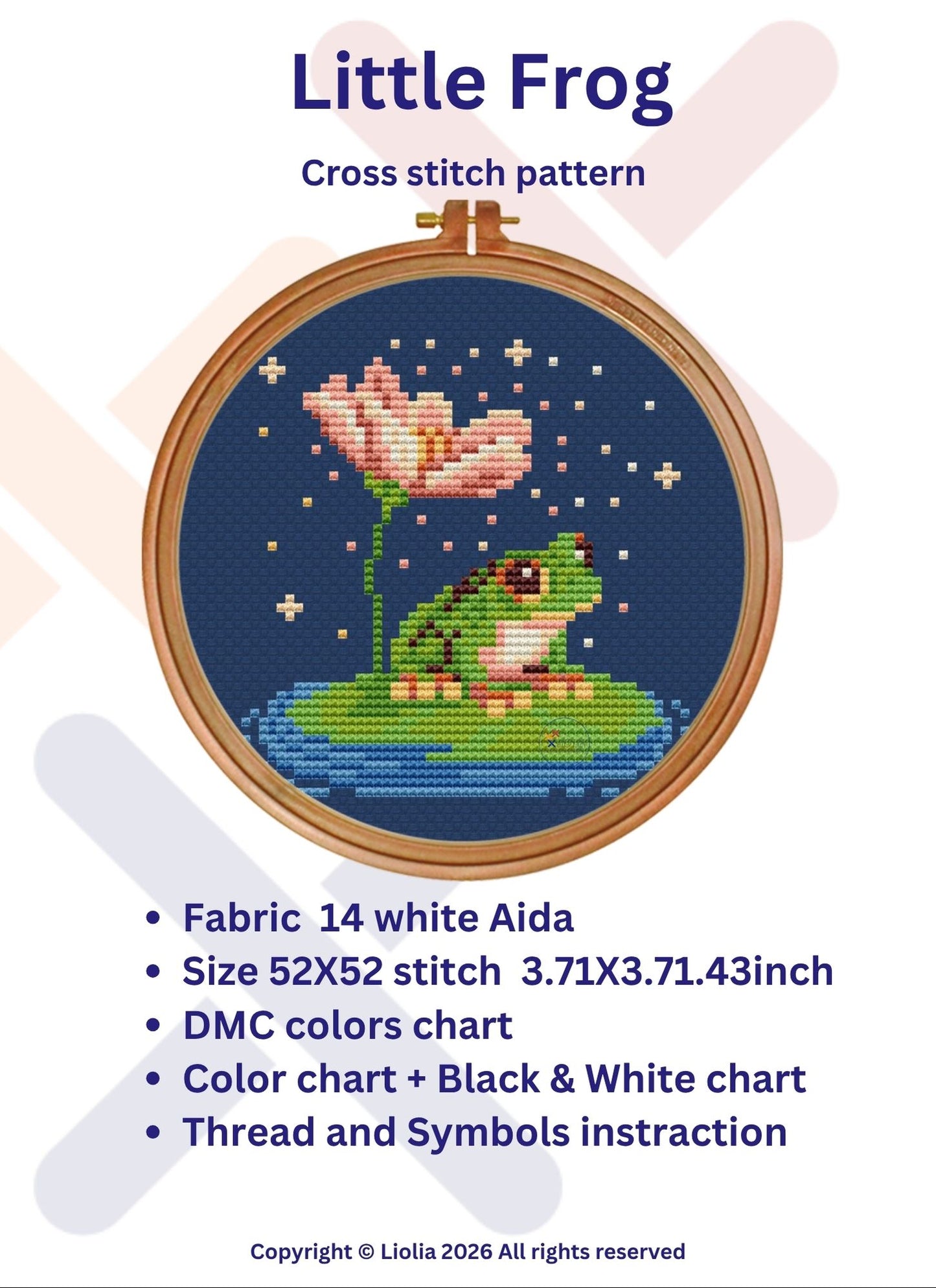 Little Frog — Cross Stitch Pattern