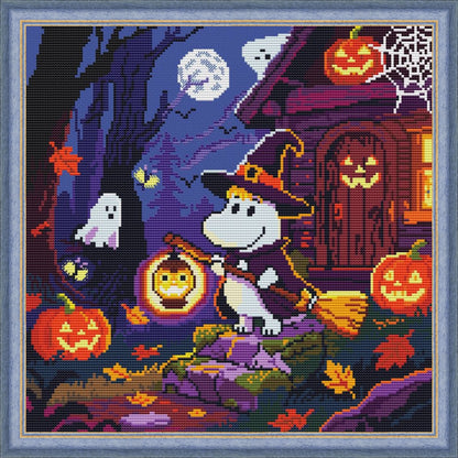 Moomin Halloween cross stitch digital pattern