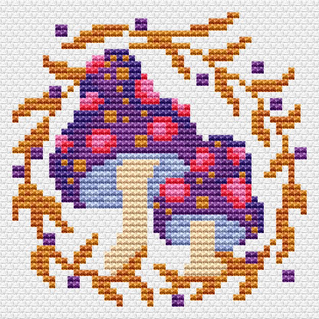 Forest Magic Cross Stitch Pattern 🍄