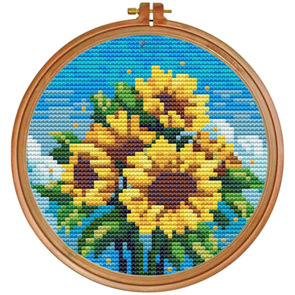 Sunflower Bouquet Cross Stitch Pattern — Instant PDF Download