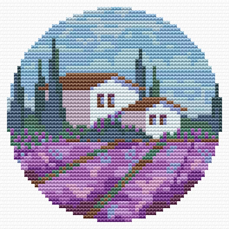 Lavender Dreams Cross Stitch Pattern