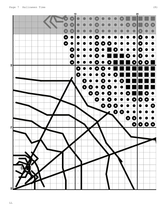 Halloween Time  Animal Cross Stitch Embroidery Needlepoint Pattern PDF Ready For Instant Download