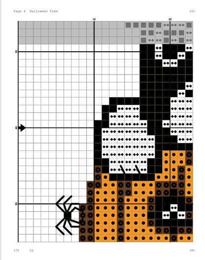 Halloween Time  Animal Cross Stitch Embroidery Needlepoint Pattern PDF Ready For Instant Download