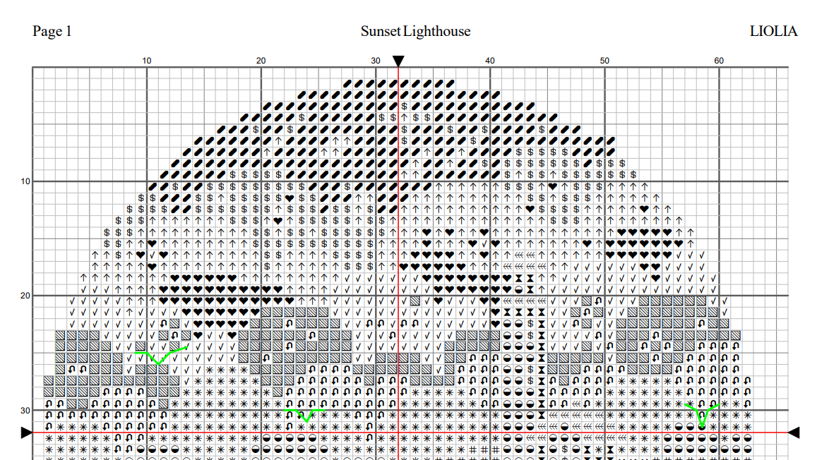 Lighthouse Sunset Cross Stitch Pattern - Digital Download