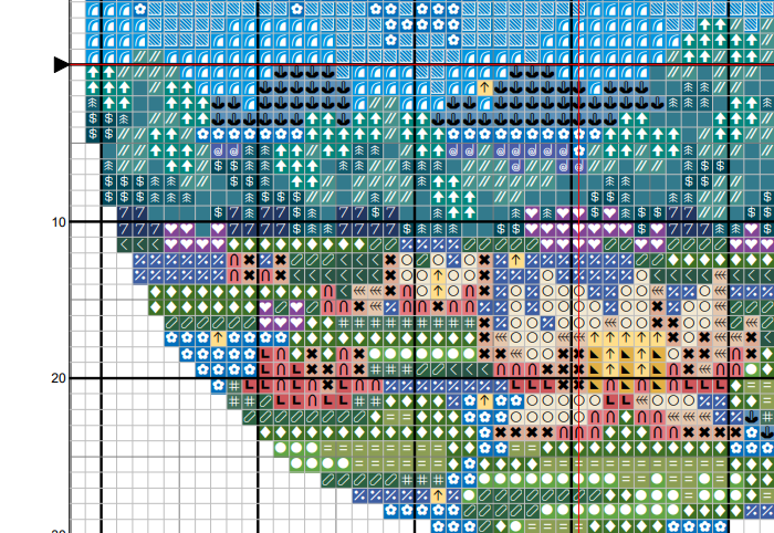 Moonlit Lotus Night – Cross Stitch Pattern PDF