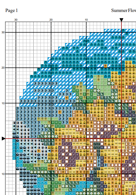 Sunflower Bouquet Cross Stitch Pattern — Instant PDF Download