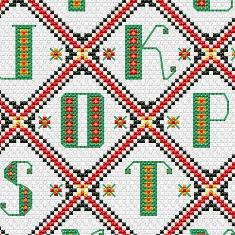 ABC Sampler — Cross Stitch Pattern