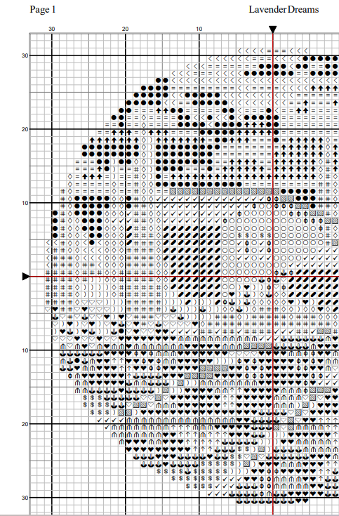 Lavender Dreams Cross Stitch Pattern