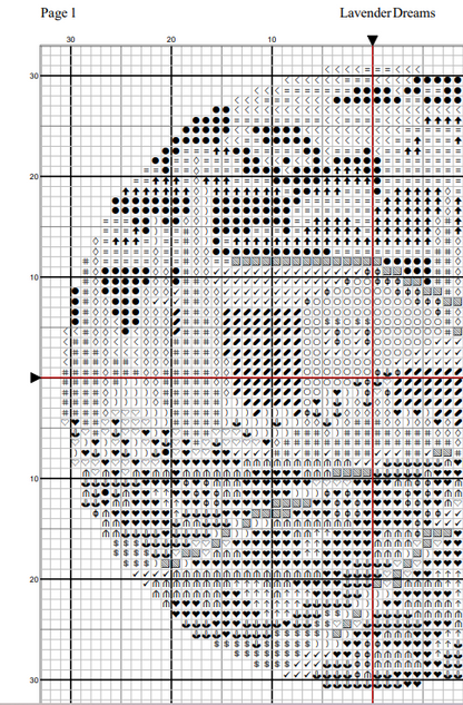 Lavender Dreams Cross Stitch Pattern