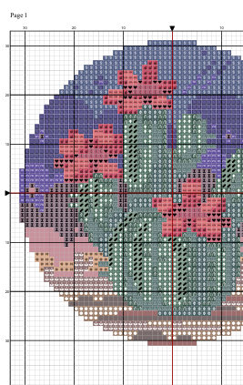 🌵 Desert Bloom Cross-Stitch Pattern