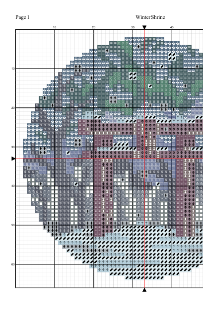 Winter Shrine — Cross Stitch Pattern