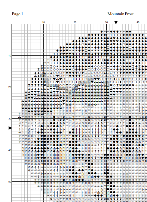 Mountain Frost — Cross Stitch Pattern