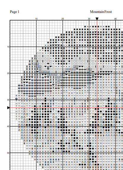 Mountain Frost — Cross Stitch Pattern
