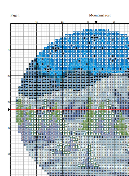 Mountain Frost — Cross Stitch Pattern