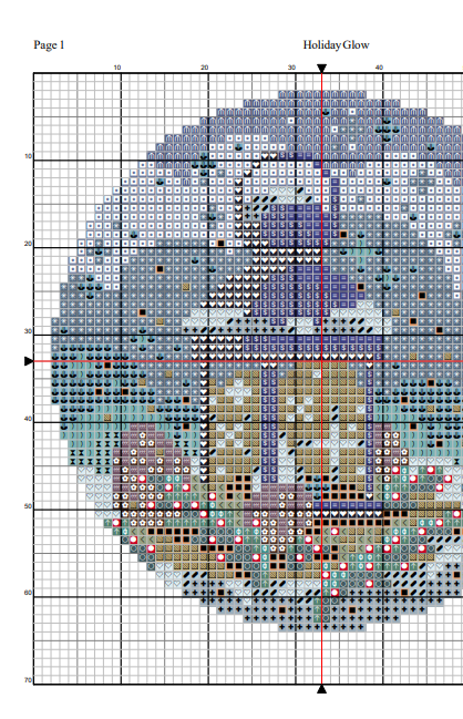 Holiday Glow Cross Stitch Pattern — PDF Instant Download