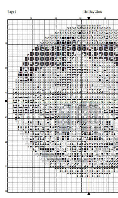 Holiday Glow Cross Stitch Pattern — PDF Instant Download