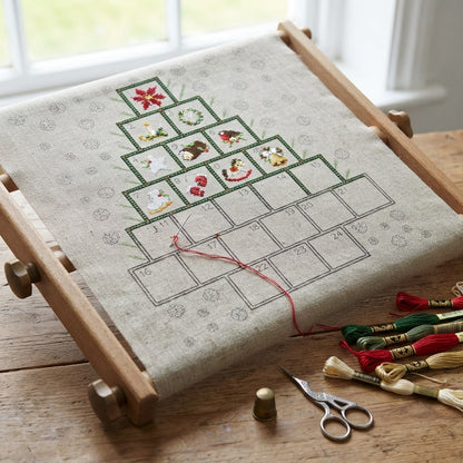 Christmas Tree Advent Calendar Cross Stitch Pattern — 24 Mini Designs | Instant PDF Download