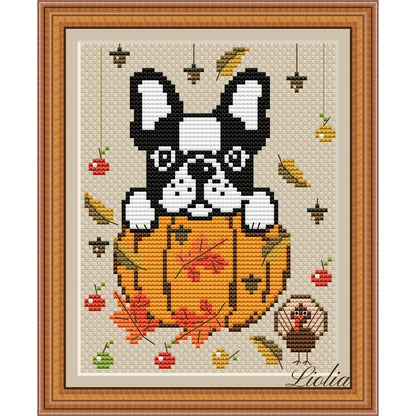 Happy Thanksgiving |Fun Animal cross stitch Pattern | Digital download