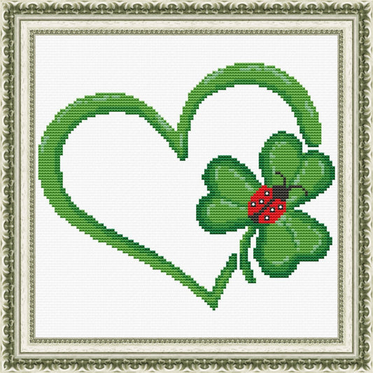 Lucky Love Cross Stitch Pattern PDF