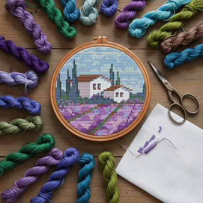 Lavender Dreams Cross Stitch Pattern