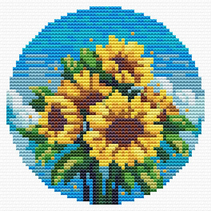 Sunflower Bouquet Cross Stitch Pattern — Instant PDF Download